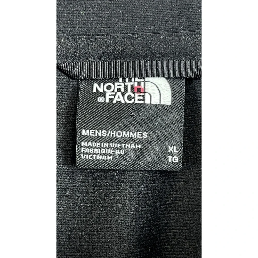 The North Face Mens Soft Shell JacketSize XL Black Full Zip Outdoor Company Logo